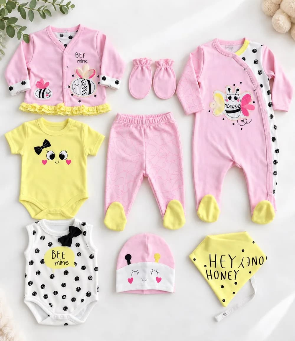 Coffret Naissance 8 Pièces « Bee Mine » — Abeille